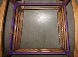 SeatOfRockerIllustratingBoxWhichWillBeWovenInRushPattern